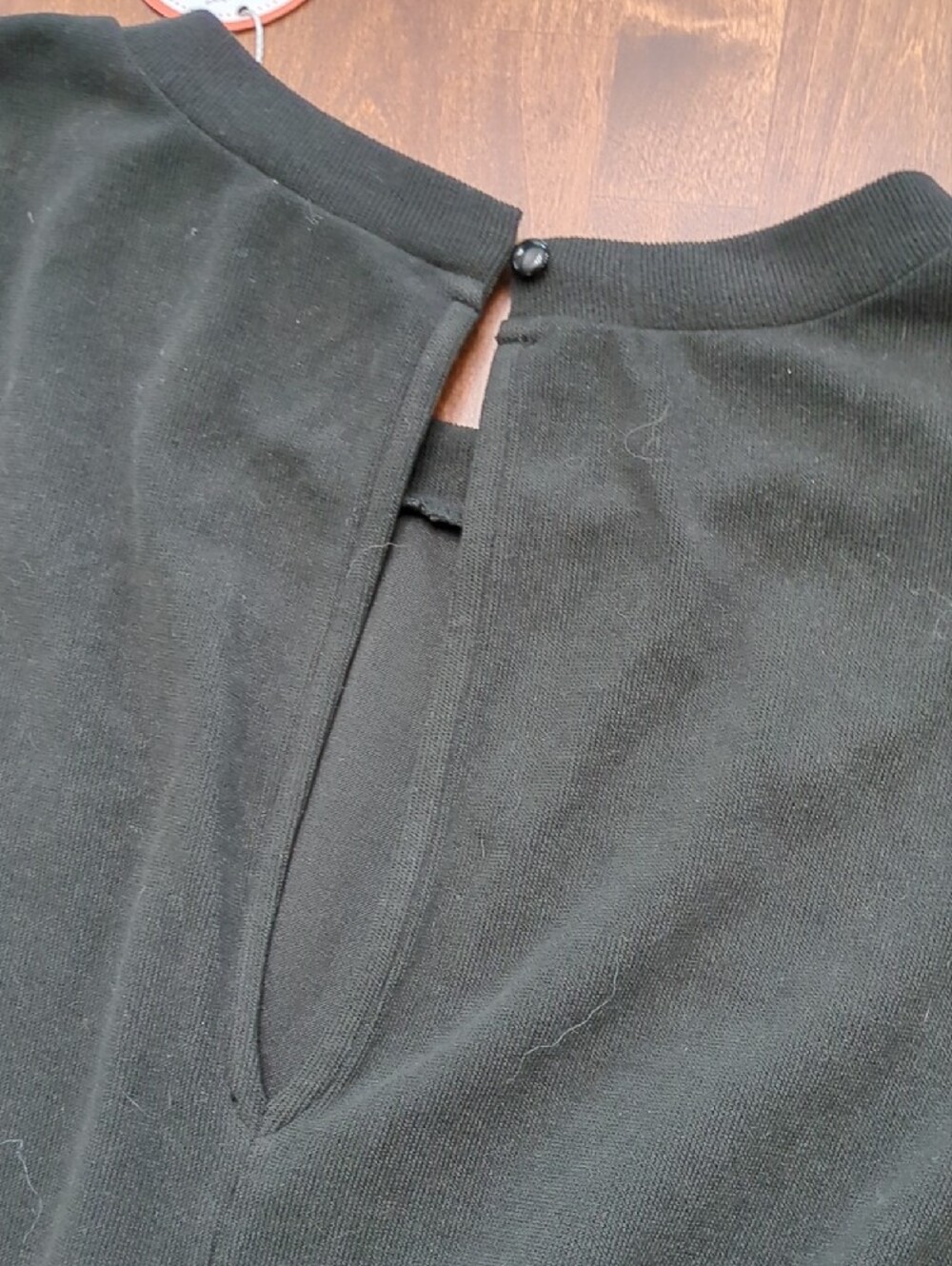 Hem & Thread Black Ribbed Round-Neck Romper - Picture 5 of 5